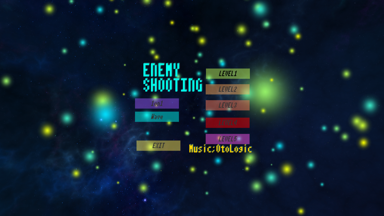 EnemyShootingのゲーム画面